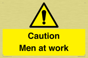 Caution Men at work